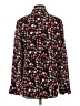 Equipment 100% Viscose Floral Black Long Sleeve Blouse Size S - photo 2