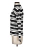 Relativity 100% Cotton Stripes Silver Turtleneck Sweater Size M - photo 5