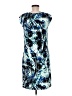 Apt. 9 Graphic Blue Casual Dress Size M - photo 2