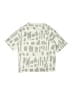 Zara Animal Print Silver Short Sleeve T-Shirt Size 8 - photo 2