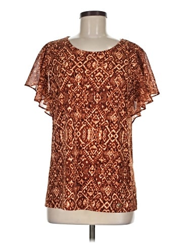 Calvin Klein Short Sleeve Blouse (view 1)
