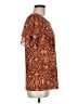 Calvin Klein Brown Short Sleeve Blouse Size M - photo 4