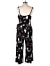 Kaileigh 100% Polyester Floral Black Jumpsuit Size L - photo 2