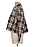 Maje Plaid Brown Long Sleeve Button-Down Shirt Size Lg (3) - photo 5