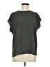 Halogen 100% Polyester Gray Short Sleeve Top Size M - photo 1