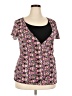 Notations Pink Short Sleeve Blouse Size 2X - photo 1