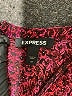 Express 100% Polyester Animal Print Burgundy Cocktail Dress Size M - photo 7