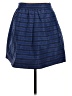 J.Crew 100% Polyester Stripes Blue Casual Skirt Size 4 - photo 2