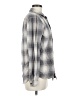 Forever 21 Plaid Gray Long Sleeve Button-Down Shirt Size M - photo 4