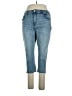 Blue Color Block Blue Jeans Size 16 - photo 1