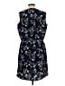 Nicole Miller 100% Polyester Floral Blue Casual Dress Size L - photo 2