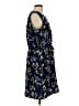 Nicole Miller 100% Polyester Floral Blue Casual Dress Size L - photo 4