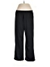 Adidas 100% Polyester Solid Black Track Pants Size L - photo 1