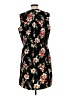 Nicole Miller 100% Polyester Floral Black Casual Dress Size L - photo 2