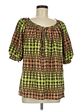 Michael Michael Kors 3/4 Sleeve Silk Top