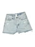H&M 100% Cotton Blue Denim Shorts Size 6 - photo 1