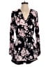 Necessary Objects 100% Polyester Floral Black Romper Size M - photo 1