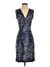 Tory Burch 100% Silk Tweed Blue Cocktail Dress Size XS - photo 1