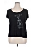 Eyeshadow Black Short Sleeve Top Size XL - photo 1