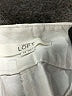 Ann Taylor LOFT 100% Cotton Solid Ivory Shorts Size 14 - photo 3
