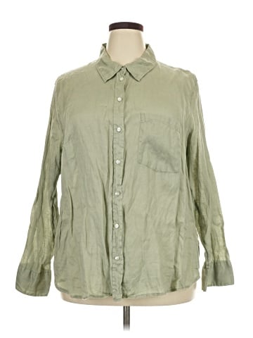 H&M 3/4 Sleeve Button-Down Shirt (view 1)