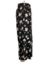 Rebecca Taylor Floral Black Silk Pants Size L - photo 4