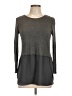 Joe Fresh 100% Rayon Gray Long Sleeve Top Size L - photo 1