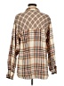 Topshop 100% Baumwolle Plaid Tan Long Sleeve Button-Down Shirt Size 8 - 10 - photo 2