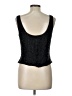 Cache 100% Silk Black Sleeveless Top Size L - photo 2