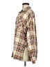 Topshop 100% Baumwolle Plaid Tan Long Sleeve Button-Down Shirt Size 8 - 10 - photo 5