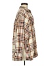 Topshop 100% Baumwolle Plaid Tan Long Sleeve Button-Down Shirt Size 8 - 10 - photo 4