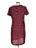 Adrienne Vittadini 100% Polyester Print Red Casual Dress Size 10 - photo 2