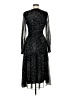 Taylor 100% Polyester Stars Black Cocktail Dress Size 6 - photo 2