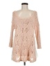 Knitted & Knotted Pink Tan Pullover Sweater Size L - photo 1