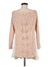 Knitted & Knotted Pink Tan Pullover Sweater Size L - photo 2