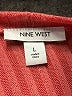 Nine West Solid Pink Casual Dress Size L - photo 7