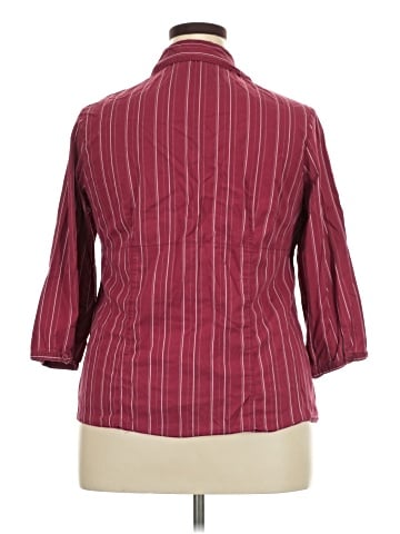 Cato 3/4 Sleeve Button-Down Shirt (view 2)