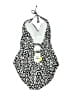 Jessica Simpson Floral Ivory One Piece Swimsuit Size XL - photo 2