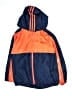 Adidas 100% Polyester Color Block Orange Windbreaker Size 8 - photo 1