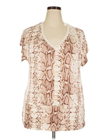 Bar III Short Sleeve Blouse (view 1)