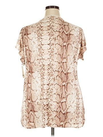 Bar III Short Sleeve Blouse (view 2)
