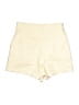 Zara Solid Ivory Khaki Shorts Size M - photo 2