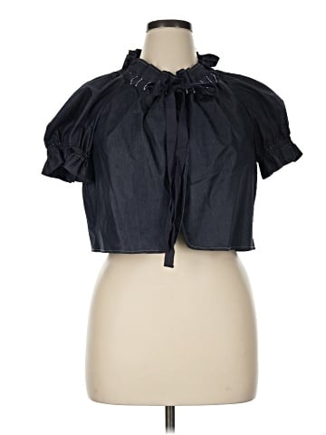 August Silk Short Sleeve Blouse (view 1)