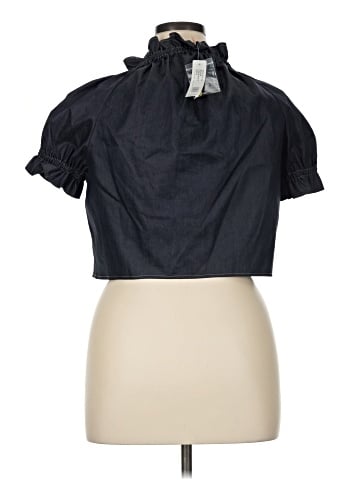 August Silk Short Sleeve Blouse (view 2)
