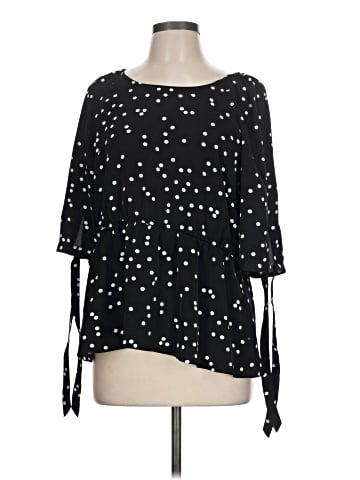 Allegra K 3/4 Sleeve Blouse (view 1)
