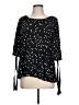 Allegra K 100% Polyester Black 3/4 Sleeve Blouse Size L - photo 1