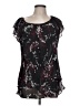 db established 1962 100% Polyester Black Short Sleeve Blouse Size L - photo 1