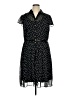 Donna Ricco 100% Polyester Polka Dots Black Casual Dress Size 14 - photo 1