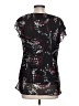 db established 1962 100% Polyester Black Short Sleeve Blouse Size L - photo 2