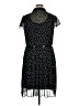 Donna Ricco 100% Polyester Polka Dots Black Casual Dress Size 14 - photo 2